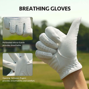 Guantes de Golf para Mujer, para Mano Izquierda, Hechos a Medida, de Microfibra Suave y Transpirable, Cómodos para Deporte - Product Image 3