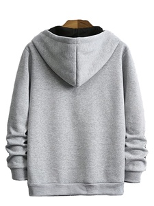 Low Price Stylish Printed Knitted 100% Cotton Eco-Friendly Men's Fashionable Hooded Fleece 280g Slim Fit Comfortable Winter - Product Image 4