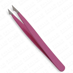Wholesale Custom Stainless Steel Slant Tip Eyebrow Tweezers Hair Removal <b>Makeup</b> Beauty <b>Tool</b> OEM Design - Product Image 4