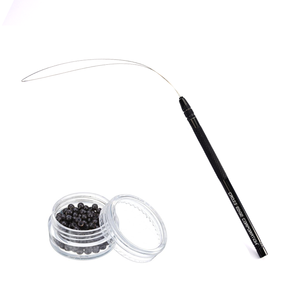 Micro anneau cheveux Extension boucle outil crochet tirant outil aiguille enfileur Microperle applicateur boucle fil de fer pour Extension de cheveux - Product Image 1