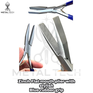 Hair Extension 7 Flat-Tip Fusion Bond Tool with Textured Grip Teeth, Bead & Keratin Extension Install and Removal <b>Clamp</b> - Product Image 3