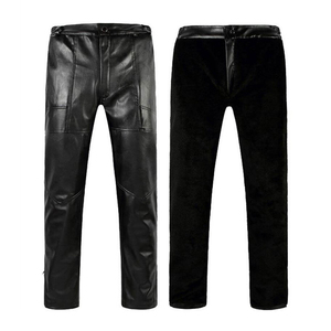 กางเกงหนังแท้ 100% คุณภาพสูงสุด ราคาดีที่สุด สีดำ - Product Image 1