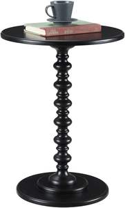 <b>Round</b> Bed <b>Side</b> <b>Table</b> End <b>Table</b>, <b>Side</b> <b>Table</b>, Night Stand <b>Table</b> for Living Room Bedroom (Black) - Product Image 3