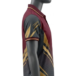 Polo personnalisé par sublimation avec logo d'entreprise, nom du club, image de marque d'équipe, tissu extensible respirant, séchage rapide, vêtements de sport pour événements de golf - Product Image 4