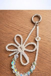 Bohemian Style Embroidery Beaded Keychain Handcrafted Decorative <b>Bag</b> <b>Charm</b> with Colorful Bead Embroidery - Product Image 5