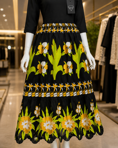 Best Quality Skirts Embroidery Women Customized High Quality Pacific Island Wear Micronesian Fabric Embroidery Work Skirts - Product Image 2
