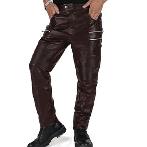 กางเกงหนังผู้ชายขายดี ผลิตจากโรงงาน ขายส่ง คุณภาพดีที่สุด - Product Image 1