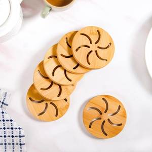 Designer Wooden Coaster Set Combining Functionality Durability And Sophisticated Decorative Appeal For Interiors - Product Image 4