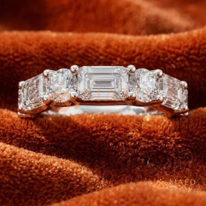 Moissanite <b>Ring</b> 925 Sterling Silver Pear and Princess Cut Lab Diamond Engagement <b>Ring</b> D VVS1 <b>Two</b> <b>Stone</b> Bridal <b>Ring</b> for Women - Product Image 1