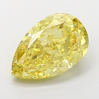 Diamante Suelto IGI Certificado, Color Amarillo Intenso, Excelente Brillo para Joyería, Alta Calidad, Cultivado en Laboratorio, Alto Brillo, Tipo CVD 2A
