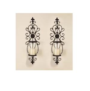 Juego de 2 Portavelas de Metal Negro de Alta Calidad, Soporte de Pared para Velas Decorativas, Portavelas de Metal para Decoración - Product Image 3