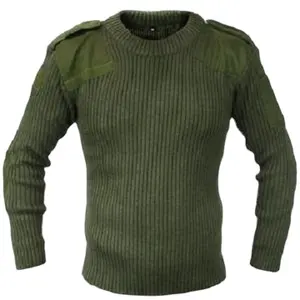 定制高品质战术纯色毛衣针织套头衫战斗毛衣