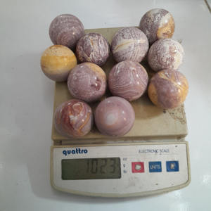 Wholesale High Quality 30mm Indonesia Carved Polychrome <b>Sphere</b> Natural Healing <b>Crystal</b> HandiCrafts Technique Indonesia Carvers - Product Image 3