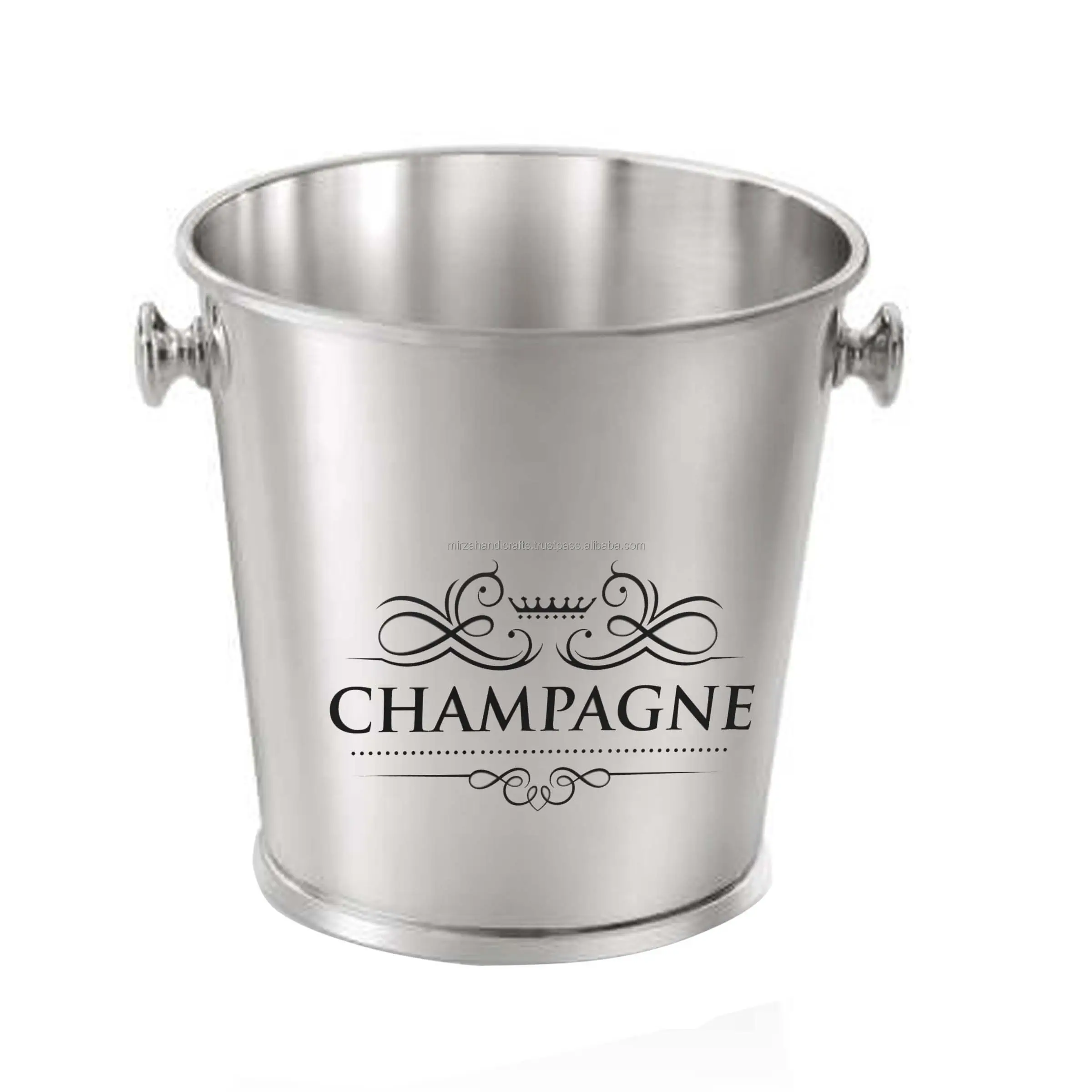 Cao GRAD Ice Bucket logo với đôi xử lý thiết kế thép không gỉ Ice Cooler bảng bia uống thực phẩm lưu trữ nhà hàng