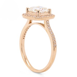 Anillo de Diamantes de Corte Cojín de Lujo, Plata S925, Chapado en Oro Rosa, Anillo de Compromiso Vintage, Certificado IGI, Joyería Fina - Product Image 2