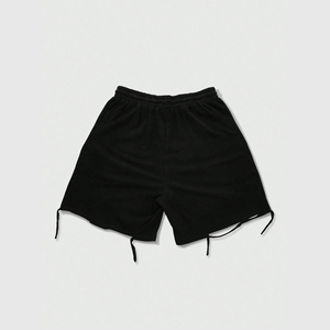 Pantalones Cortos Deportivos Personalizados OEM, Estilo Vintage, Lavado Ácido, Cintura Elástica con Cordón, Cómodos, 100% Algodón Felpa - Product Image 1