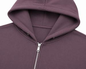 Sweat-shirts à capuche zippés pour hommes en molleton épais personnalisés, 100 % coton French Terry, écologiques, streetwear, hiver, vente en gros - Product Image 6