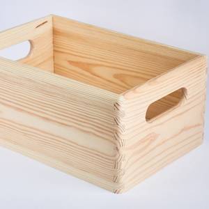 Panier de rangement moderne en bois durable, organisateur décoratif avec poignées robustes et dimensions personnalisées pour la maison, les cadeaux et la vente au détail - Product Image 4