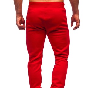Pantalones de chándal al por mayor para hombre, de algodón y forro polar, estilo jogger, holgados, acampanados, lisos, fabricados por Team Builder - Product Image 2