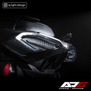 Vente en gros d'accessoires pour système d'éclairage de moto Feux arrière rouges et noirs pour Yamaha Cygnusx - Product Image 6