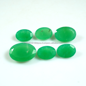 Lote al por mayor de crisoprasa verde natural australiana facetada con corte rosa ovalado de 14x10x5, 20x6.50x14.50 MM, suelta, para joyería hecha a mano - Product Image 2