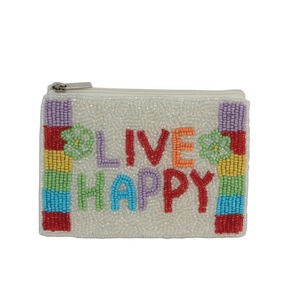 Beaded Snake Pattern Cotton Coin <b>Purse</b> Mini Size Handmade Bohemian Style Other Closure <b>Girls</b> Green for Design Polyester Lining - Product Image 4