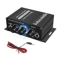 Équipement de sonorisation audio AK270 Mini Audio Amplificateur de puissance stéréo à 2 canaux Portable Sound AUX Input Speaker Amp for Car Home