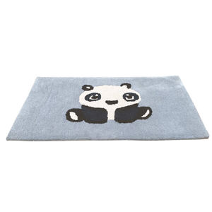Alfombra de Lana Hecha a Mano, Diseño de Panda Adorable, Alfombra Infantil, Ideal para Cuarto de Niños, Ideal para Sala de Estar - Product Image 3