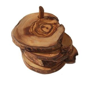 Bespoke Wooden Coaster Set Featuring Premium Craftsmanship For Beverage Service <b>Table</b> <b>Protection</b> And Elegant Home Styling - Product Image 1