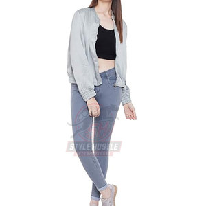 Pantalones vaqueros para mujer de tamaño personalizado, transpirables, para uso en exteriores, los más vendidos al por mayor, 100% algodón. - Product Image 5