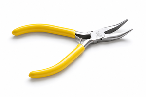 Pince coupante à bec plat rond pour bijoux, outil de perlage en acier inoxydable à poignée jaune pour la fabrication de bijoux et le wrapping de fils - Product Image 4