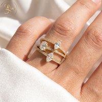 Bague de fiançailles populaire en or jaune de haute qualité avec diamant rose de laboratoire VVS de qualité supérieure, bijoux pour femmes
