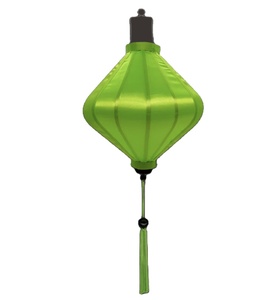 Lanterne en soie artisanale premium du Vietnam, lanterne suspendue en tissu pour mariage de luxe, fête, festival, décoration d'événements, ambiance festive - Product Image 1