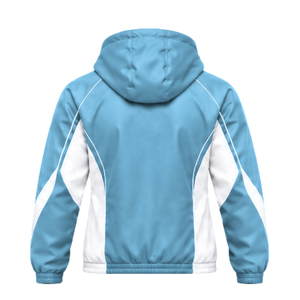 Conjunto deportivo personalizado para hombre, con chaqueta con capucha y cremallera y pantalones deportivos para entrenamiento en el gimnasio, jogging y correr. - Product Image 6