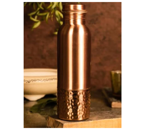 Bouteille d'eau en cuivre, bienfaits pour la santé, idéale pour offrir en cadeau et pour le yoga, design moderne, bouteille en cuivre - Product Image 1