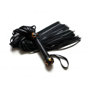 Látigo de cuero de gamuza con mango, tipo paleta, con púas, variedad de látigos de cuero - Product Image 3