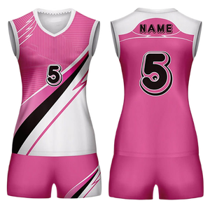 Uniformes de volley-ball en gros, maillots et shorts de volley-ball légers et respirants pour les joueurs, uniformes à prix de gros - Product Image 4
