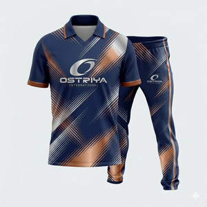 Conjunto de Uniforme de Cricket de Poliéster 100% Transpirable, de Secado Rápido y Antibacteriano, con Logotipo Personalizado Impreso, de Alta Calidad - Product Image 5