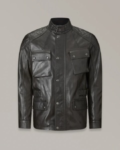 Chaqueta de Cuero para Hombre, Estilo Vaquero, con Cuello Alto, Hecha a Medida en Pakistán con Tela Vaquera, Mejor Precio al por Mayor, Oferta OEM - Product Image 1