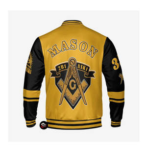 Chaqueta Universitaria Masónica Personalizada con Bordado, Uniforme de Fraternidad Masónica, Chaqueta Universitaria Masónica Bordada - Product Image 3