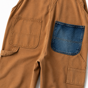 Overol de Trabajo para Jardinero, Tirantes Ajustables, Bolsillos en el Pecho, Rodilleras Reforzadas, 100% Algodón, Antiarrugas, Ropa de Trabajo para Exteriores - Product Image 6