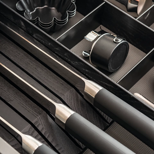 Armoires de cuisine modernes de luxe européennes sur mesure, fabriquées en usine au Vietnam, modulaires, haut de gamme, RTA, armoires de cuisine haut de gamme - Product Image 3