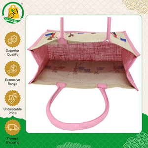 ผลิตในอินเดีย คุณภาพพรีเมียม ดีไซน์หรูหรา ขายส่งกระเป๋าช้อปปิ้งสไตล์โบฮีเมียนทำจากผ้าปอกระเจา ในราคาตลาดที่แข่งขันได้ - Product Image 4