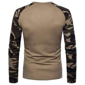 Camiseta Polo Ecológica para Hombre, de Algodón Sólido, con Capa de Aire, Manga Larga, Algodón Grueso, Transpirable, Lisa, con Estampado Personalizado - Product Image 4