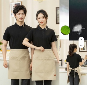 New Design Canvas Adjustable Strap <b>Half</b> <b>Apron</b> Heavy-duty <b>Apron</b> Custom logo Multiple Utility Pockets Kitchen <b>Apron</b> - Product Image 2