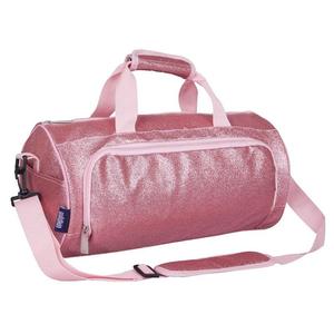 Sac de sport rose à paillettes avec logo de cheerleading, fermeture éclair frontale, équipement pour équipe de danse pour enfants, design personnalisé, vente en gros pour cheerleading 2026 - Product Image 4