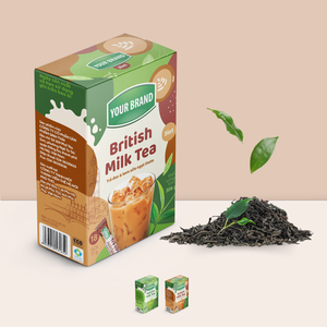 Prix compétitif, poudre de thé instantané au matcha et à la noix de coco, sans sucre, thé en marque privée, boîtes en papier duplex, emballage personnalisé avec logo - Product Image 6