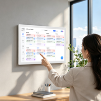 Écran tactile interactif de 21,5 pouces, affichage de l'horloge, calendrier intelligent, planificateur numérique pour l'organisation familiale