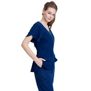 Meilleures ventes : Nouveaux uniformes d'infirmière, blouses médicales personnalisables, ensembles d'uniformes avec veste, uniformes de médecin FMF, OEM/ODM - Product Image 1