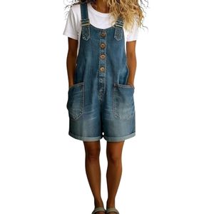 Combinaison en jean noir à fines bretelles pour femme, coupe large, silhouette minimaliste, denim contemporain - Product Image 4